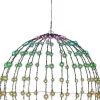 Lumineo kersthanger bol zwart met verlichting D 30 cm