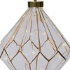 Lumineo kersthanger diamant transparant D 16 H 20 cm