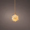 Lumineo kersthanger ster oranje met verlichting D 26 cm