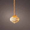 Lumineo kersthanger ui grijs met verlichting D 20 H 21 cm