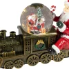 Lumineo sneeuwbol kersttrein met verlichting 16,3 x 31,6 x 20 cm