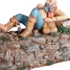 Luville Efteling kerstdorpminiatuur klein duimpje en de reus 26 x 14,5 x 15,5 cm