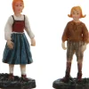 LuVille Efteling kerstdorpminiatuur Hans en Grietje 2,5 x 2,5 x 6,5 cm