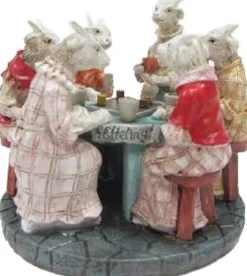 LuVille Efteling kerstdorpminiatuur de zeven geitjes D 7 H 5,5 cm