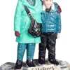 LuVille Efteling kerstdorpminiatuur bezoekers say cheese 4,5 x 4 x 6 cm