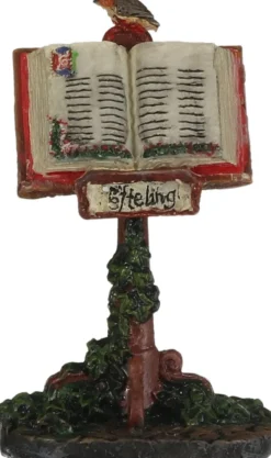 LuVille Efteling kerstdorpminiatuur boek op standaard 3 x 2 x 5 cm