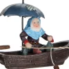 LuVille Efteling kerstdorpminiatuur kabouter in boot 9,5 x 4,5 x 6,5 cm