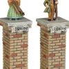 Luville Efteling kerstdorpminiatuur reizigers 2 x 2 x 7,5 cm 2 stuks