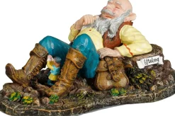 Luville Efteling kerstdorpminiatuur Klein duimpje en de reus 13 x 6 x 5 cm