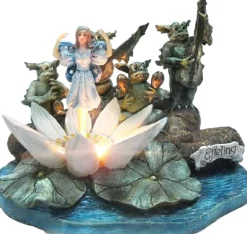 LuVille Efteling kerstdorpminiatuur Indische Waterlelie 13,5 x 10,5 x 10,5 cm