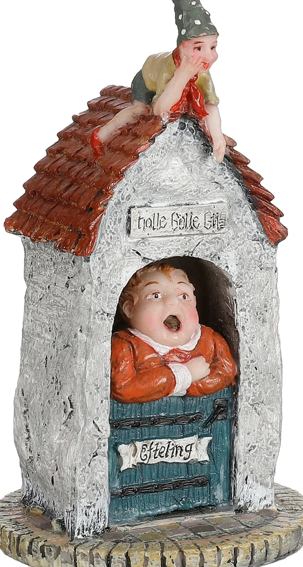 LuVille Efteling kerstdorpminiatuur Holle Bolle Gijs 6,5 x 6,5 x 11 cm