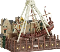 Luville Efteling kersthuisje halve maan 29 x 21 x 26 cm