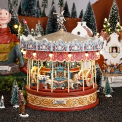 Luville Efteling kersthuisje carousel 23 x 23 x 25,5 cm