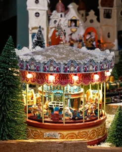 Luville Efteling kersthuisje carousel 23 x 23 x 25,5 cm
