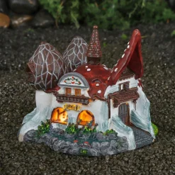 Luville Efteling kersthuisje huis kabouters 10,5 x 9,5 x 8,5 cm