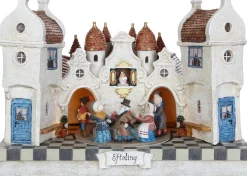 LuVille Efteling kersthuisje verlichte straat zwaan 31 x 19 x 22 cm
