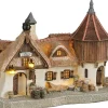 Luville Efteling kersthuisje herberg de ersteling 19,5 x 13 x 16 cm