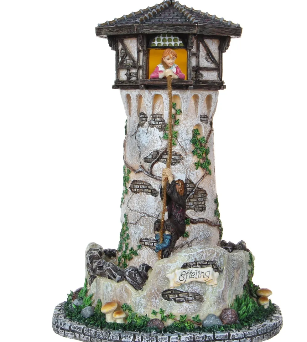 LuVille Efteling kersthuisje Raponsje 15 x 14,5 x 22,5 cm