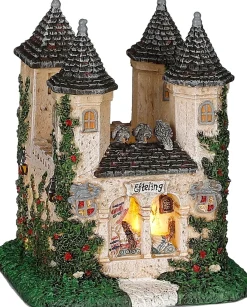 Luville Efteling kersthuisje kasteel van doornroosje 9 x 9 x 11 cm