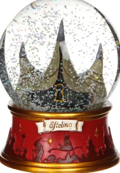 Luville Efteling sneeuwbol rood 12,5 x 12,5 x 16,5 cm