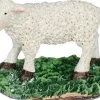 Luville General kerstdorpminiatuur schaap 4 x 2,5 x 3 cm