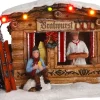 LuVille kerstdorpminiatuur bratwurst kraam 13,5 x 10,5 x 9,5 cm