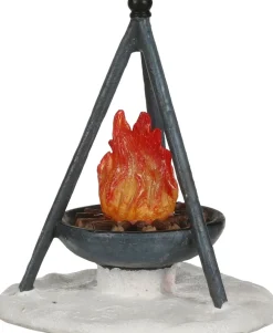 LuVille kerstdorpminiatuur vuurschaal D 7,5 H 9 cm