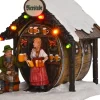 LuVille kerstdorpminiatuur bierkraam 11 x 11,5 x 11,5 cm