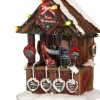 LuVille kerstdorpminiatuur marktkraam kerstmarkt 8 x 7 x 11 cm