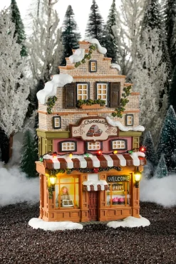 Luville kersthuisje chocolate shop (chocolade winkel) 17,5 x 8,5 x 27,5 cm