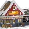LuVille kersthuisje kaasboerderij 18,5 x 13,5 x 16 cm
