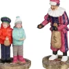 Luville Molendam kerstdorpminiatuur piet geeft pepernoten 3,5 x 3 x 7 cm