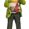 Luville Molendam kerstdorpminiatuur market visitor eat fries (patat eten) 3,5 x 2,5 x 7 cm