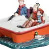 Luville Molendam kerstdorpminiatuur family on pedal boat (waterfietsen) 9,5 x 8,5 x 5 cm