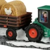 Luville Molendam kerstdorpminiatuur tractor with straw cart (tractor met hooi) 20 x 8,3 x 6,5 cm