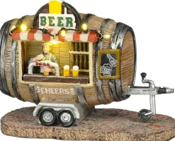 Luville Molendam kerstdorpminiatuur foodtruck bier 15,5 x 9 x 12 cm