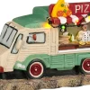 Luville Molendam kerstdorpminiatuur foodtruck pizza 15 x 7,5 x 11 cm