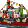 Luville Molendam kerstdorpminiatuur pakjesboot klein 13 x 6 x 9 cm