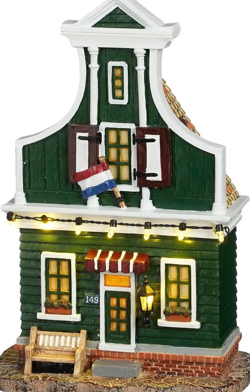 Luville Molendam kersthuisje zaanse schans huis 15 x 8 x 23 cm