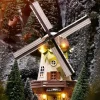 Luville Molendam kersthuisje windmill (windmolen) 15,5 x 8 x 27 cm
