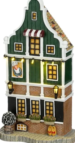Luville Molendam kersthuisje zaanse schans bakkerij 15 x 9 x 27 cm