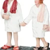 Luville Sledgeholm kerstdorpminiatuur people visiting sauna (mensen sauna) 5,5 x 3,5 x 7 cm