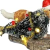 Luville Sledgeholm kerstdorpminiatuur bad dog stealing (stelende hond) 5,5 x 5,5 x 4,5 cm