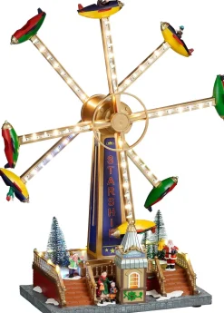Luville Specials kerstdorp flying starship (kermisattractie) 36,5 x 19 x 47,5 cm