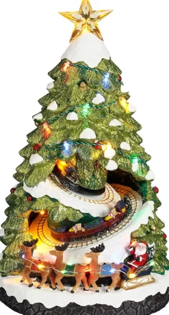 Luville Specials kerstdorp kerstboom met trein 22 x 21 x 39 cm