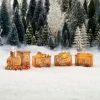 Luville Specials kerstdorpminiatuur trein peperkoek 31 x 6 x 9 cm