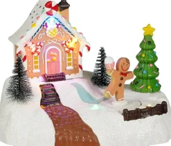 Luville Specials kersthuisje village house gingerbread (dorpshuisje gemberkoek) 20 x 14 x 15 cm