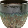 Mega Collections bloempot Antique 2 Tone groen D 38 H 30 cm