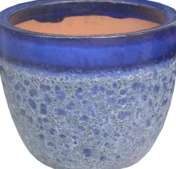 Mega Collections bloempot Antique blauw D 38 H 30 cm