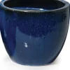Mega Collections bloempot blauw D 22 H 21 cm